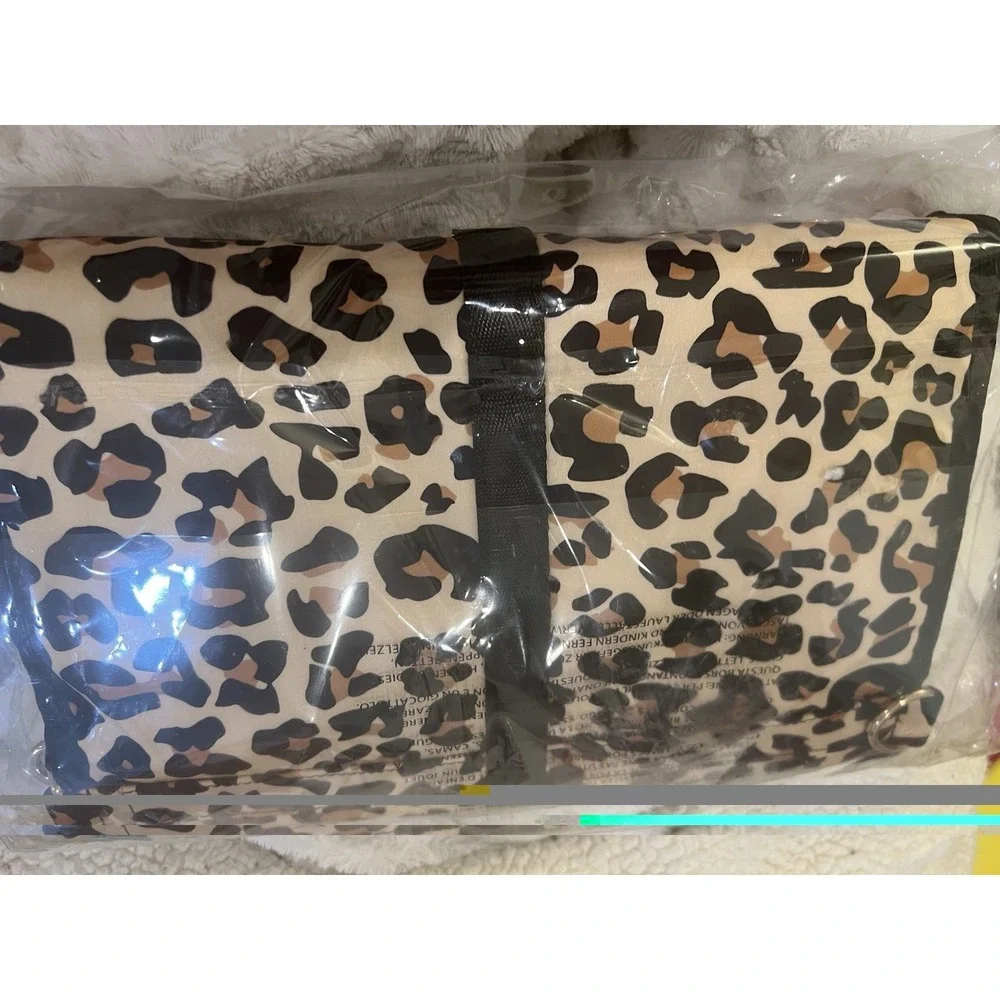 Posh Peanut Lana Leopard Portable Changing Pad New